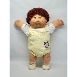 Cabbage Patch Kids Doll 1978-82 Brown Yarn Hair Dimples Signed Xavier Roberts
